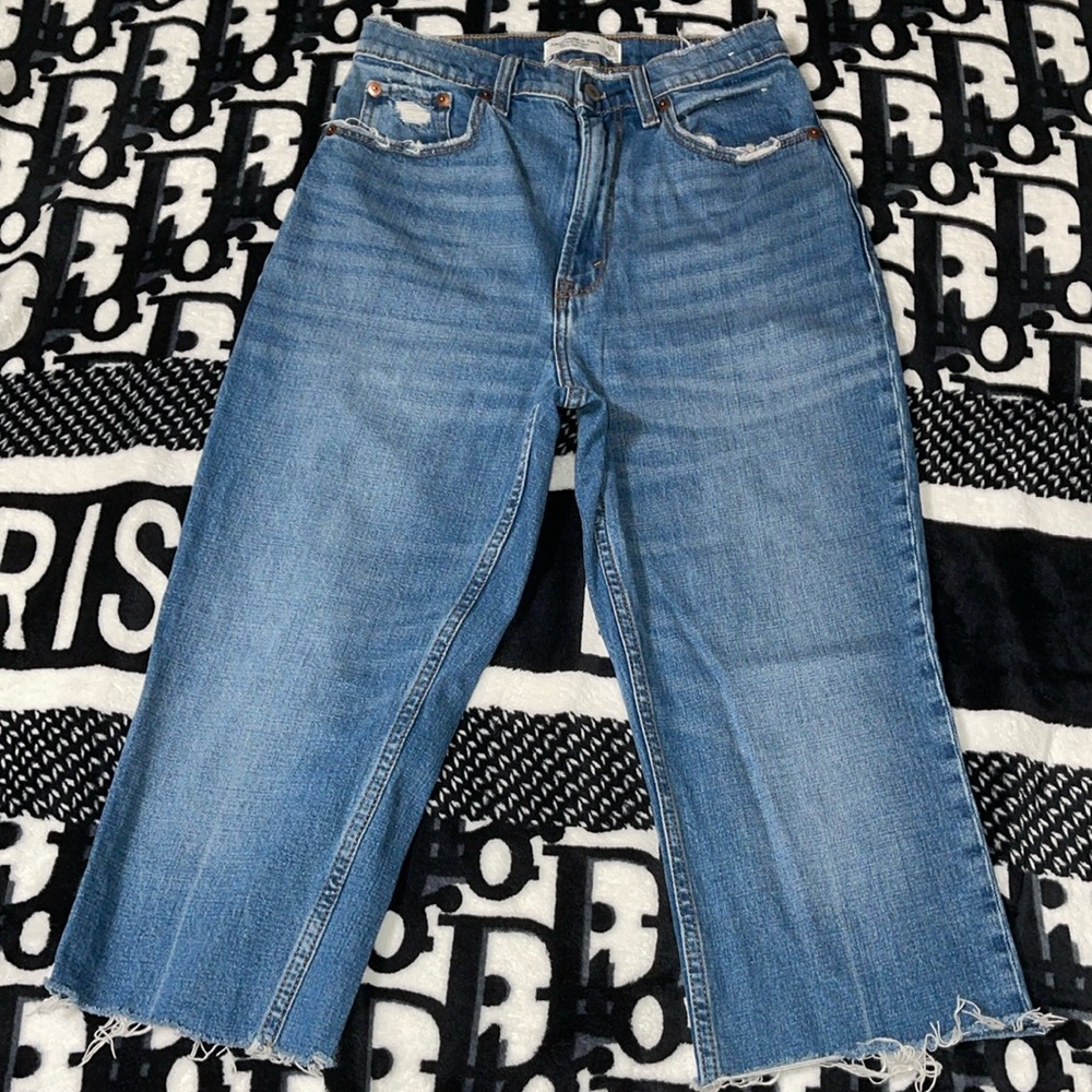 Abercrombie & Fitch The Ankle Straight Ultra High Rise | Size 26 2R